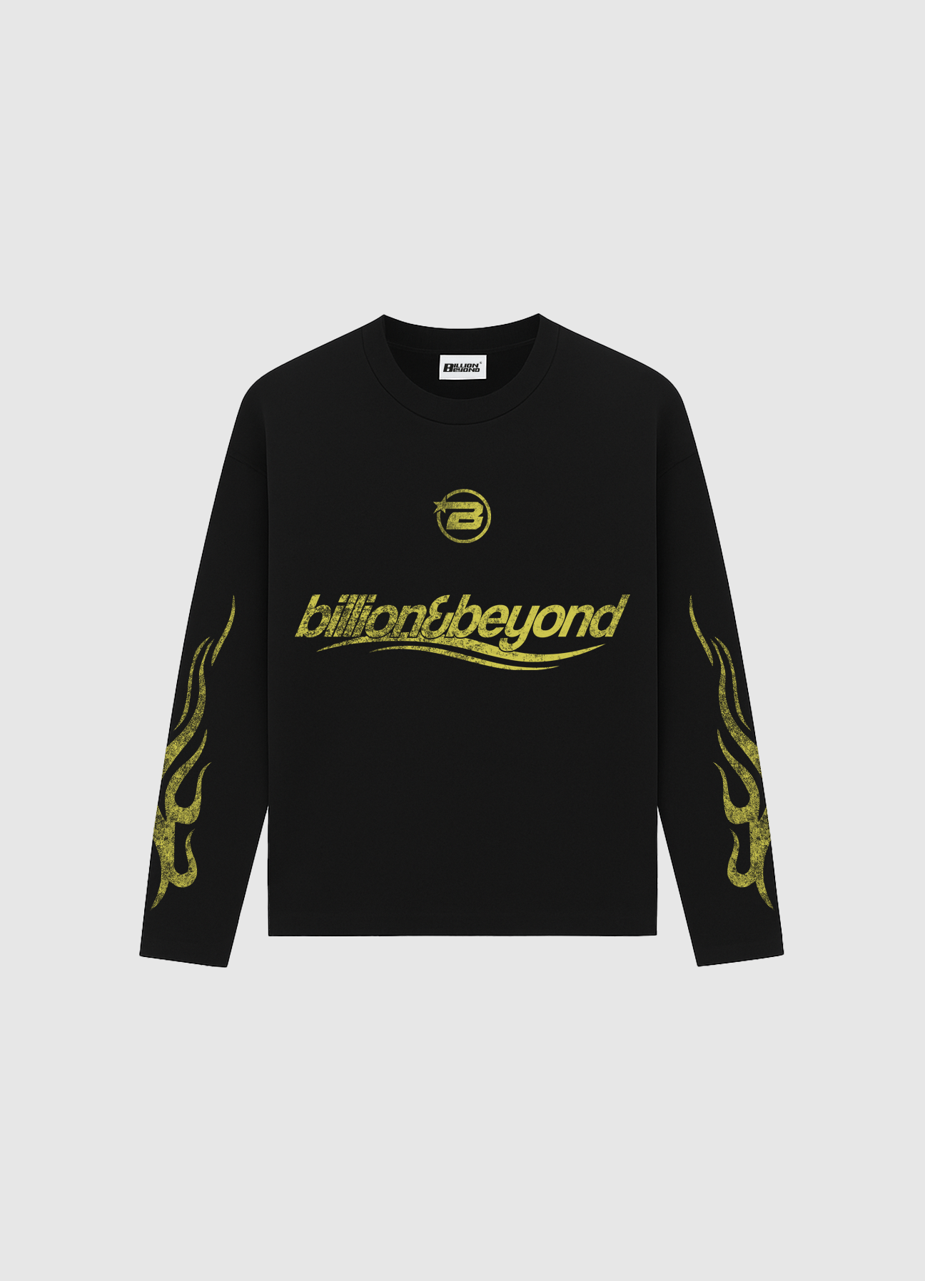 Wave Longsleeve Black Yellow