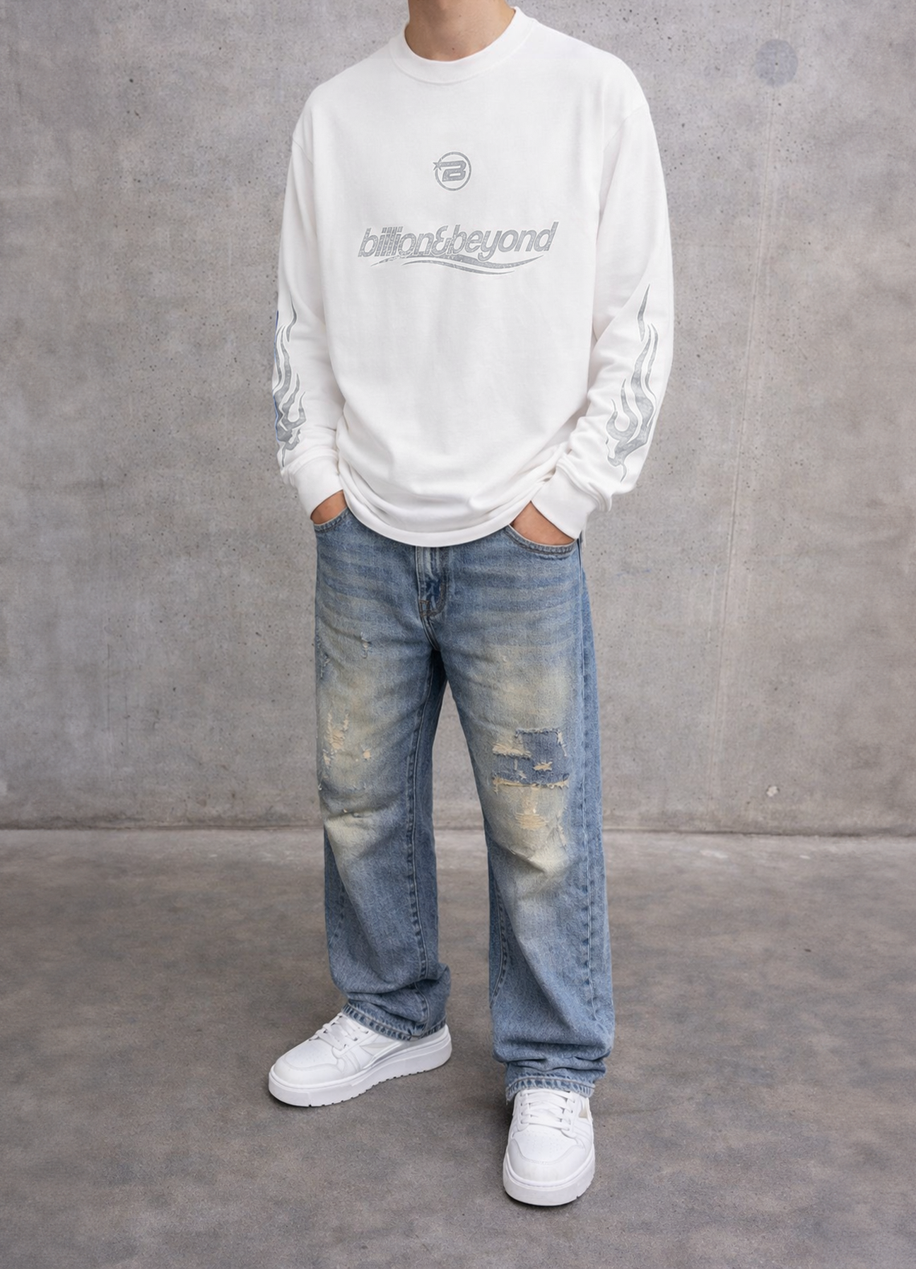 Wave Longsleeve White