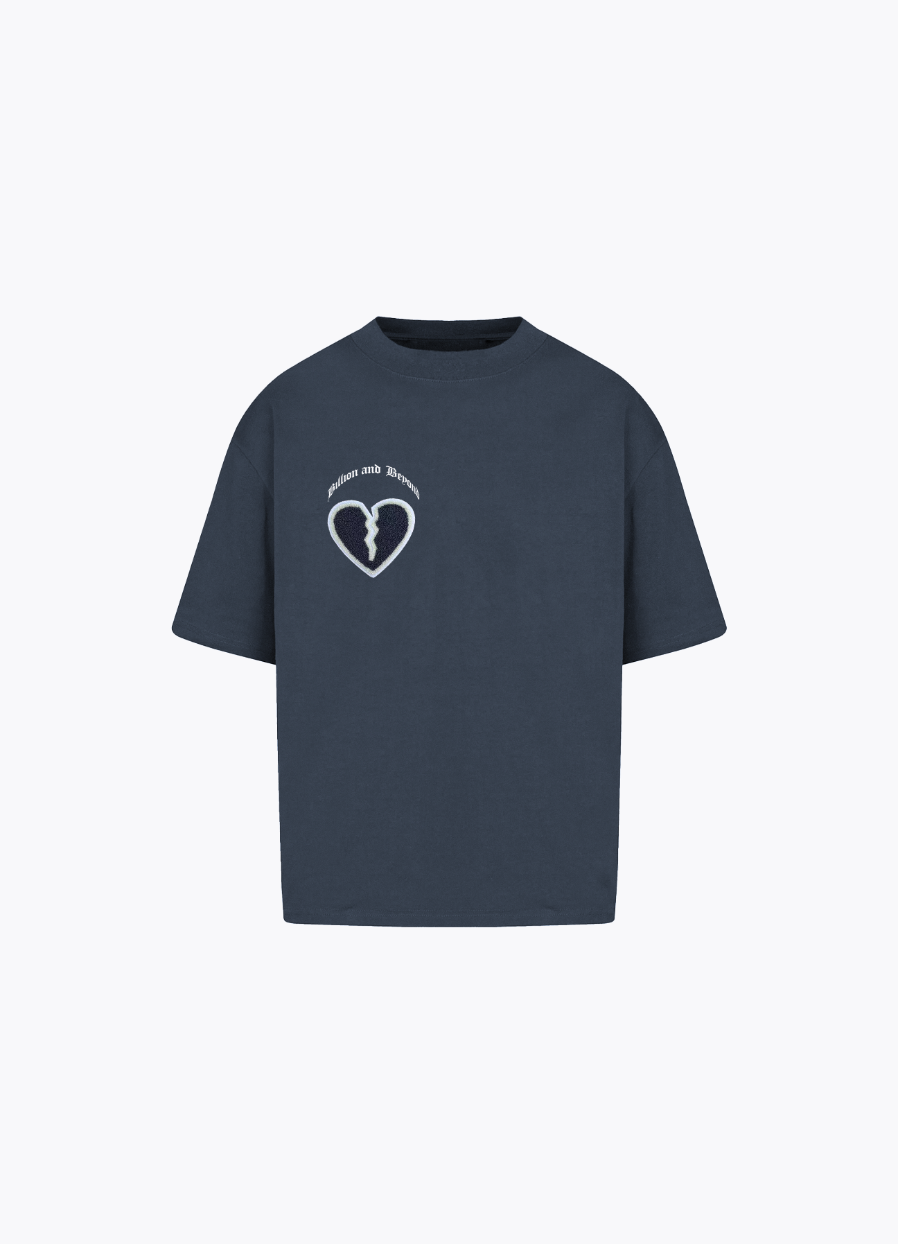 CRACK HEART TEE - COLONIAL BLUE