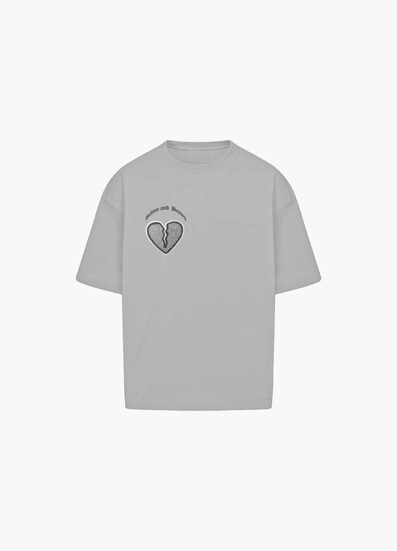 CRACK HEART TEE - METAL
