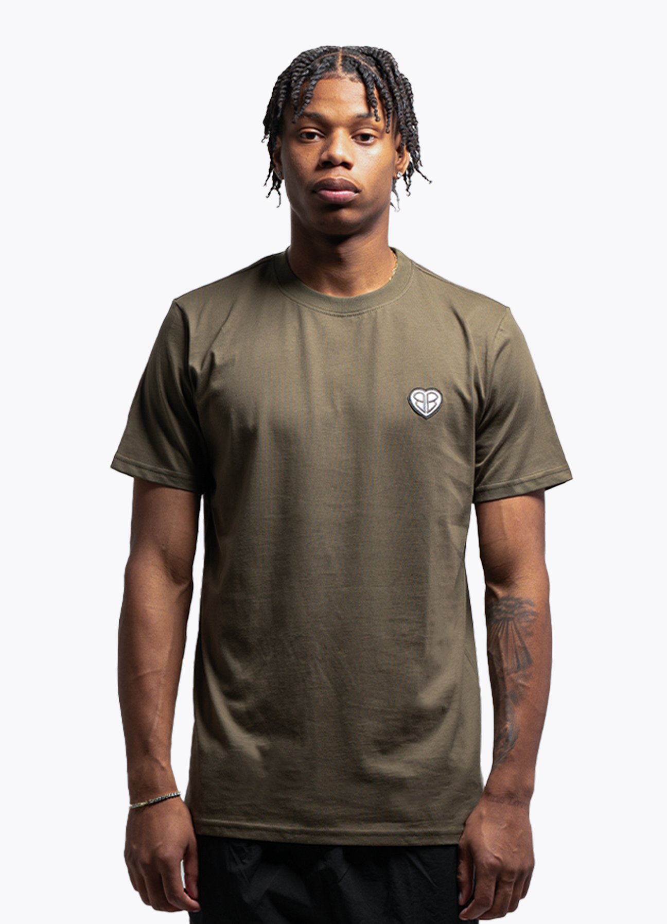 SLIM-FIT TEE KHAKI GREEN