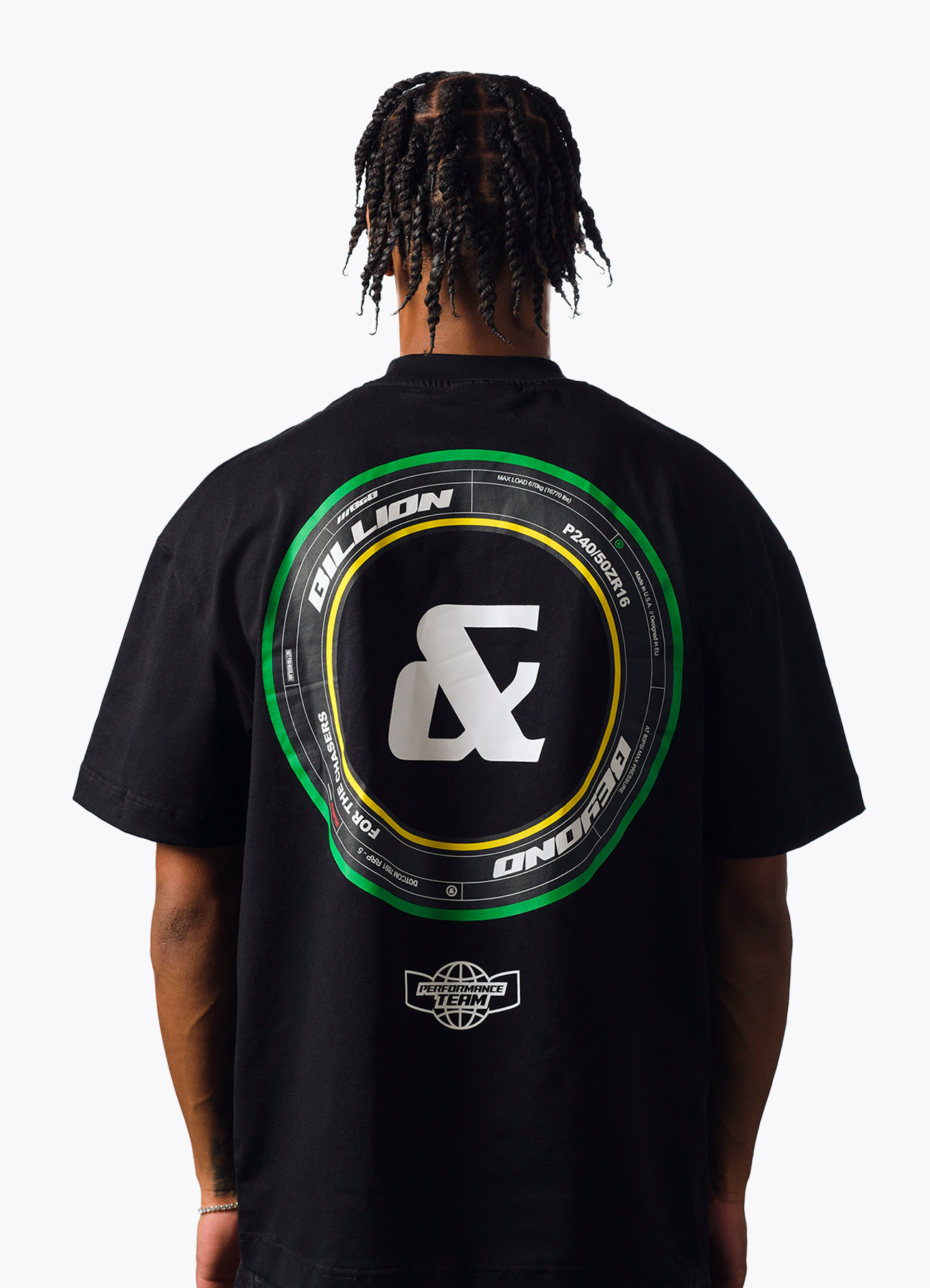 F1 TYRE TEE BLACK